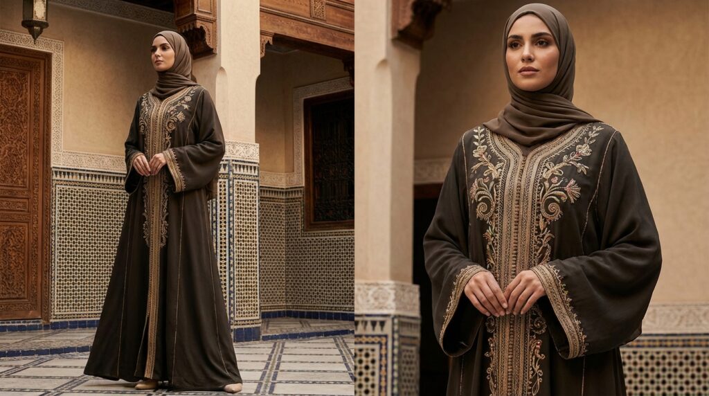 Abayas par Pays Abaya marocaine authentique broderies sfifa randa maâlem héritage culturel