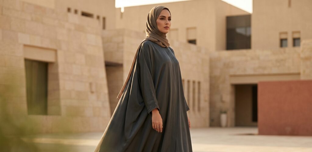 Abayas par Pays Abaya saoudienne prestigieuse coupe ample fluide luxe discret raffinement