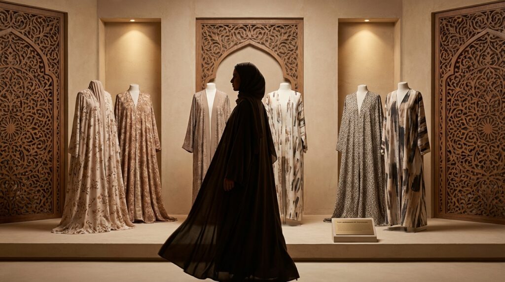 abayas motifs Diversité des motifs abayas comme langage visuel exprimant personnalité et style